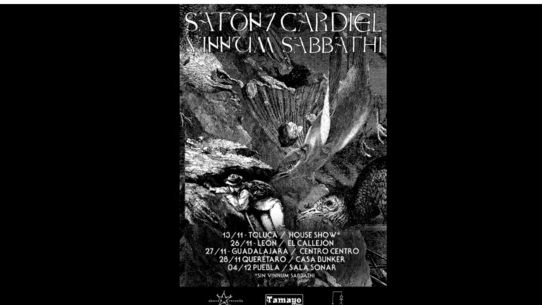 Satón, Cardiel y Vinnum Sabbathi, se embarcan en una gira por México en tiempos confusos