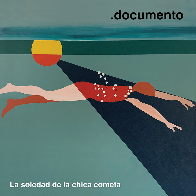 La Soledad de la Chica Cometa, del trío synth-pop .documento. Portada: Leticia Toussaint.