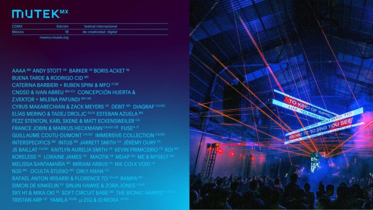 Vuelve MUTEK México para su edición número 18 en CDMX