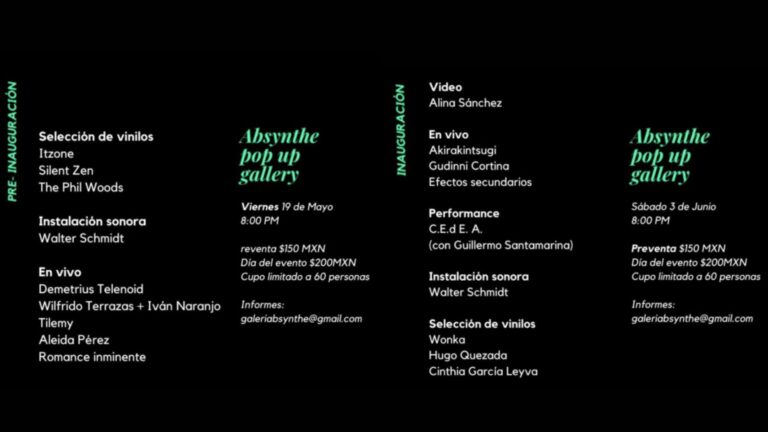 Abre sus puertas Absynthe Pop Up Gallery, nuevo venue de arte y música en CDMX