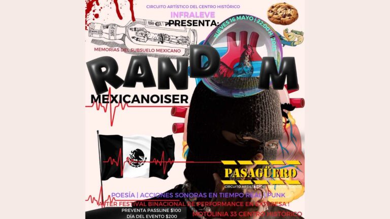 Este jueves 16 de mayo en Pasagüero: RANDOM Mexicanoiser