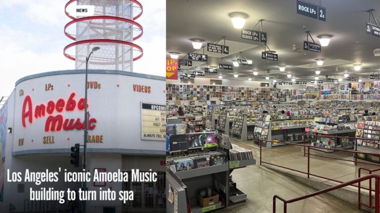 El fin de una era: la legendaria Amoeba Music de Los Ángeles se transformará en un spa