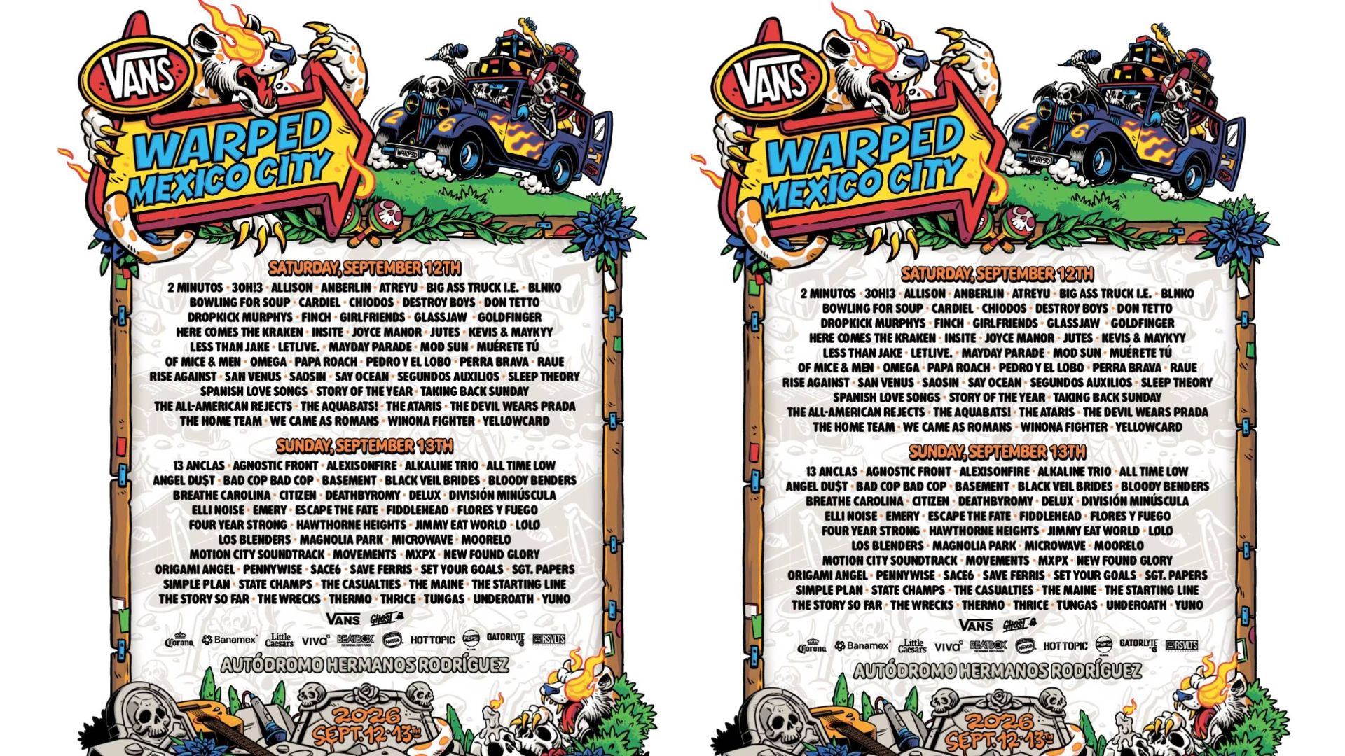 Dos día de Vans Warped Tour México