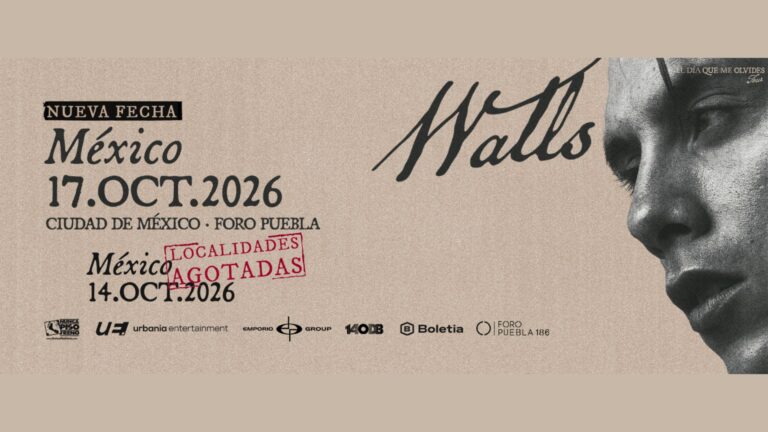Walls llegará a México con El Día Que Me Olvides Tour
