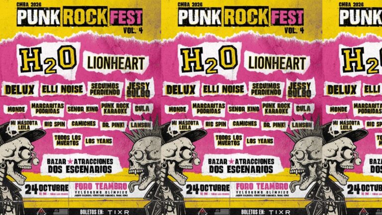 gana tu entrada para el CMBA Punk Rock Fest Vol. 4, con H2O, Lionheart y bandas de punk mexicano